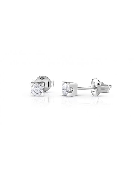 Orecchini Guerretta Gioielli in Oro bianco Diamante 0.23 Ct BOCCOLEGRIFFE023 - BOCCOLEGRIFFE023
